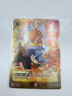 Disney Lorcana Fabled Beast Gracious Prince Enchanted 224/204 - Image 1