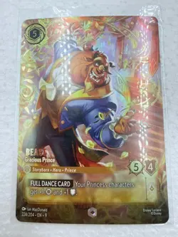 Disney Lorcana Fabled Beast Gracious Prince Enchanted 224/204 - Image 4