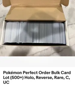 Pokemon Perfect Order Bulk Card Lot (500+) Holo, Reverse, Rare, C, UC - Image 1