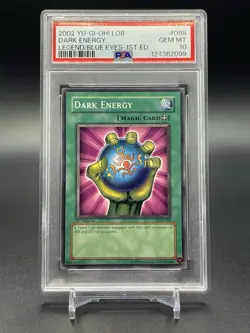 Yugioh Dark Energy - LOB-088 1st Edition 2002 Short Print Card PSA 10 - Image 1