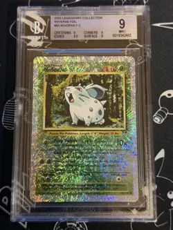 Nidoran F Legendary Collection 82/110 Reverse Holo Foil 2002 Pokemon Card BGS 9 - Image 1