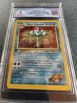 Pokemon Karte - Misty's Tentacruel 1. Edition - 10/132 Gym Heroes - CGC 8 NM/M - Image 2