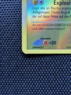 Pokemon Karte - Raichu Reverse Holo - 15/123 - Geheimnisvolle Schatze - Good - Image 2
