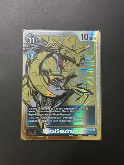 [Alt Art] BT2-030 Metalseadramon - Digimon TCG Promo Secret Super Rare Card - Image 1