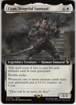 Cyan, Vengeful Samurai (Extended Art) 132 Commander: FINAL FANTASY R - Image 1
