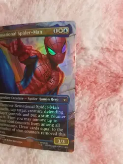 MTG Sensational Spider-Man (Borderless Foil) Marvel's Spider-Man Magic TCG Card - Image 3