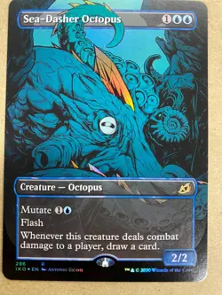 MTG 1x FOIL EXTENDED ART Sea-Dasher Octopus Ikoria Lair of Behemoths Magic x1 NM - Image 1