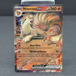 Pokemon Ninetales ex Card #038/165 MEW 151 English NM - Image 1