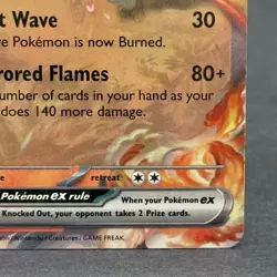 Pokemon Ninetales ex Card #038/165 MEW 151 English NM - Image 4