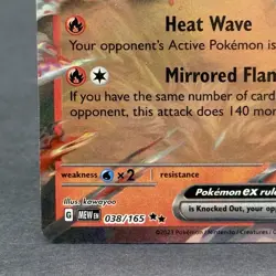 Pokemon Ninetales ex Card #038/165 MEW 151 English NM - Image 5