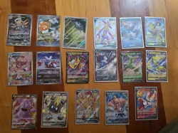 Pokemon TCG HUGE CARD LOT!! FULL ARTS. AND V CARDS! NM/M 17 Cards!! - Image 2
