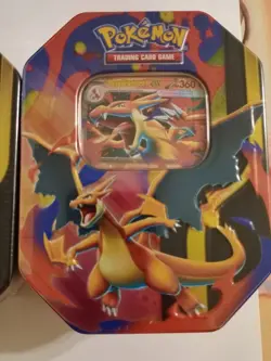 2 Pokemon TCG Mega Charizard X + Y ex Tin Bundle Sealed New - Image 3