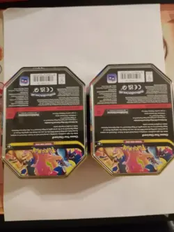 2 Pokemon TCG Mega Charizard X + Y ex Tin Bundle Sealed New - Image 5