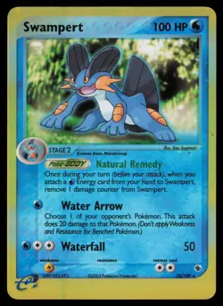 Pokemon Swampert - 23/109 - Rare Ruby & Sapphire Reverse Holo MP - Image 1