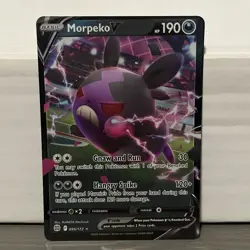 MORPEKO V 095/172 HOLO BRILLIANT STARS POKEMON CARD NM - Image 1