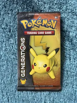 Pokemon Generations Sealed Booster Pack - Pikachu Art (2016) Vintage - Image 1