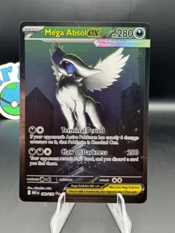 Mega Absol ex 180/132 Me01: Mega Evolution Holo NM Pokemon - Image 1