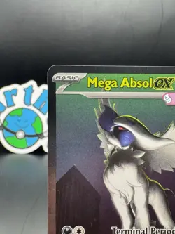 Mega Absol ex 180/132 Me01: Mega Evolution Holo NM Pokemon - Image 2