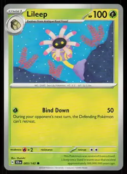 Lileep 5/142 Common Stellar Crown Pokemon Near Mint - Image 1