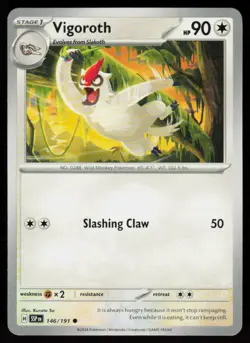 Vigoroth 146/191 Common Surging Sparks Pokemon Near Mint - Image 1