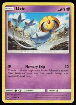 Uxie 41/131 Uncommon Forbidden Light Pokemon Near Mint - Image 1