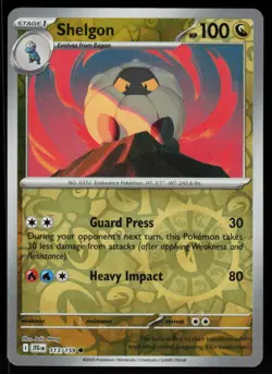 Shelgon 113/159 Common Journey Together Pokemon Reverse Holo Near Mint - Image 1