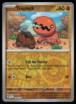 Trapinch 104/191 Common Surging Sparks Pokemon Reverse Holo Near Mint - Image 1