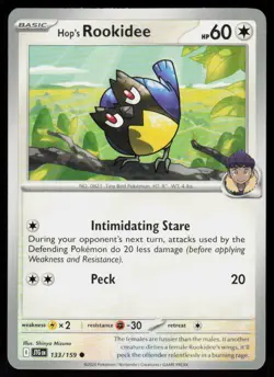 Hop's Rookidee 133/159 Common Journey Together Pokemon Near Mint - Image 1