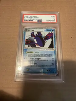 Pokemon 2006 Black Star Promos #037 Kyogre EX-Holo PSA 5 EX - Image 1