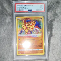 Zamazenta Pokemon TCG Vivid Voltage 102/185 PSA 9 Amazing Rare Holo - Image 1