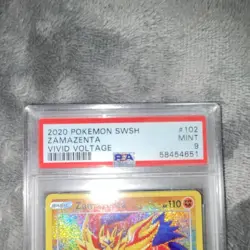 Zamazenta Pokemon TCG Vivid Voltage 102/185 PSA 9 Amazing Rare Holo - Image 2