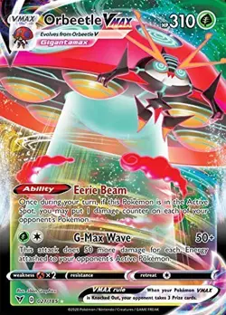 Orbeetle VMAX - 021/185 - Pokemon Vivid Voltage Sword Shield Ultra Rare Card NM - Image 1