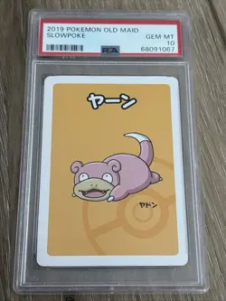Slowpoke Pokemon Old Maid PSA 10 Gem Mint Japanese Promo Card 2019 Babanuki - Image 1