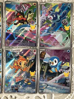 Pokemon TCG First Partner Illustration Collection Series 1 Gen 4 And Gen 7 Set - Image 3