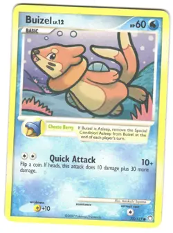 Pokemon Mysterious Treasures Buizel #75/123 LP Common - Image 1