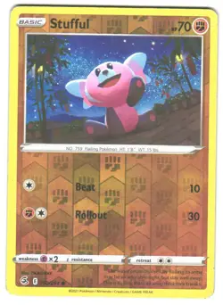 Pokemon SWSH08: Fusion Strike Stufful #150/264 LP Common,Reverse Holo - Image 1