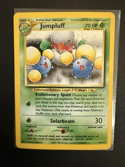 Pokemon TCG Jumpluff Neo Revelation 9/64 Holo Rare Stage 2 70 HP Eng 2000 - Image 1