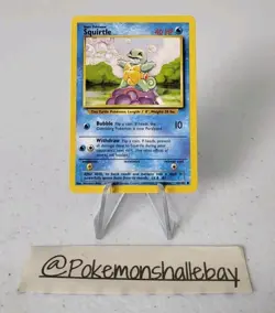 Squirtle 063/102 - Base Set WOTC *NM* Common Pokemon Card - Image 1