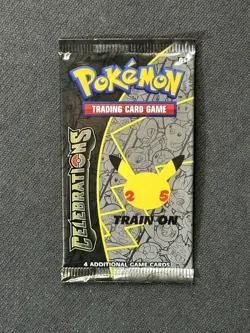 Pokemon TCG Celebrations: 25th Anniversary Factory Sealed Booster Pack - Image 1