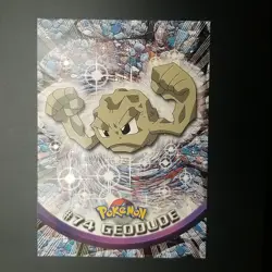 Geodude #74 - Topps Red Logo - TV Series 1 - NON-HOLO - POKEMON CARD - LP - Image 1