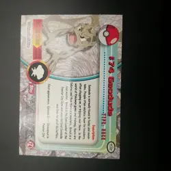 Geodude #74 - Topps Red Logo - TV Series 1 - NON-HOLO - POKEMON CARD - LP - Image 2