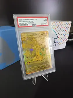 Mega Lucario EX 188/132 Holo PSA 9 - Image 3