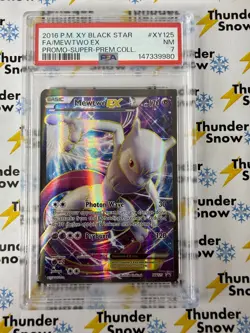 Mewtwo ex #XY125 2016 Pokemon Black Star Super Premium Collection Promo PSA 7 - Image 1