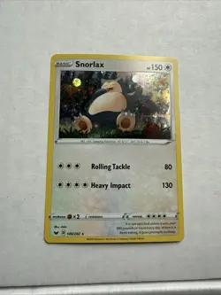 Snorlax 140/202 Cosmos Holo Rare Pokemon TCG Sworld & Shield Near Mint - Image 1