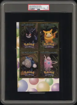 Gengar Pikachu Pokemon Card Panel Hand Cut Hasbro Toy Wishes Magazine WOTC PSA - Image 1