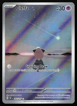 Cleffa 202/197 Holo Illustration Rare Obsidian Flames Pokemon Card - Image 1