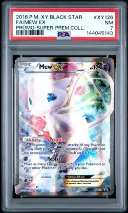 2016 POKEMON XY BLACK STAR PROMO SUPER-PREMIUM COLLECTION FULL ART/MEW EX PSA 7 - Image 1