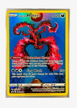 Galarian Moltres 2023 Pokemon TCG SWSH284 Crown Zenith Full Art Black Star Promo - Image 1