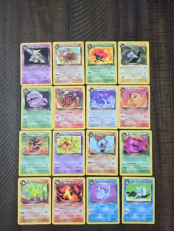 "Dark" Pokemon Cards From Set 82 - 16 Cards In Total - Image 1