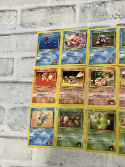 Pokemon Gym Heroes Pokemon Lot of 24 Cards Vintage Vtg Card - NO DUPES - LP TCG - Image 2